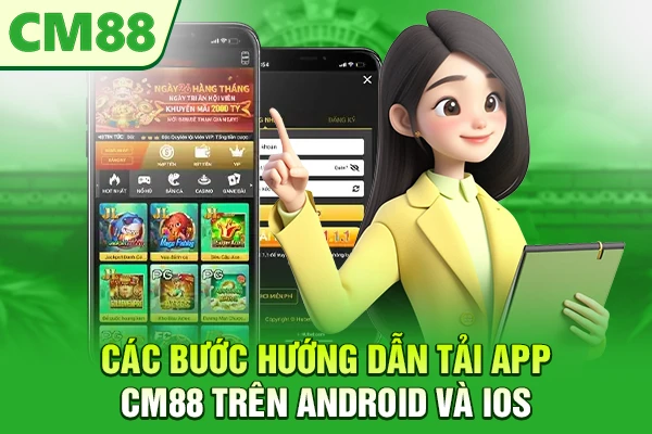 Các bước hướng dẫn tải app CM88 trên Android và iOS